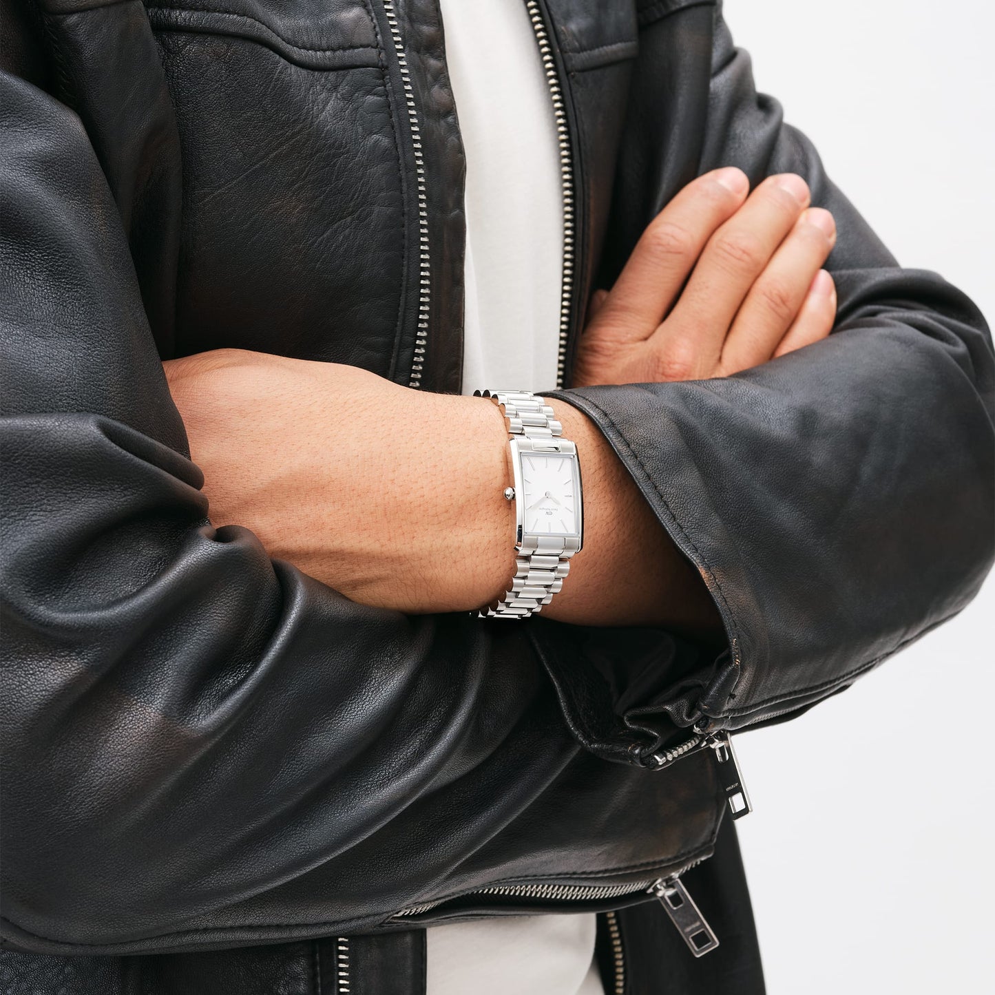DW Bound 3-Link Silver Watch