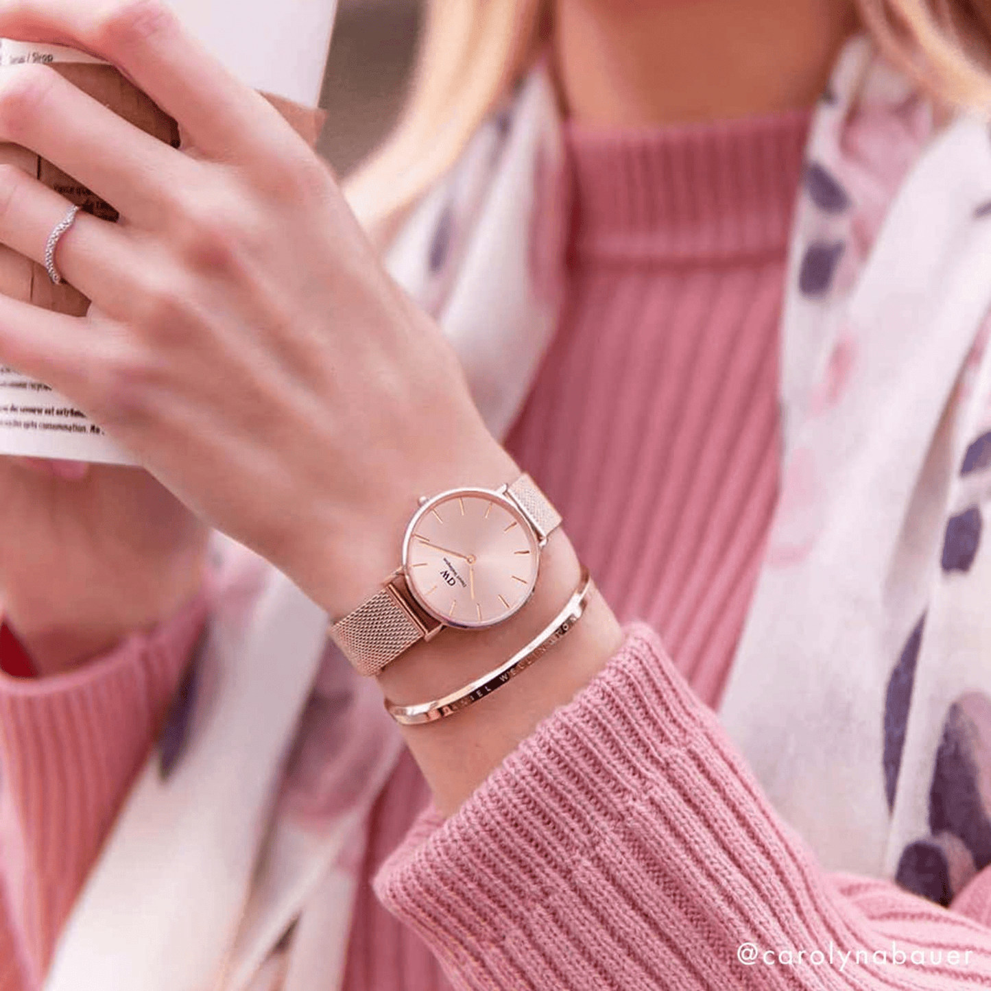 DW Petite Melrose Light Pink Watch