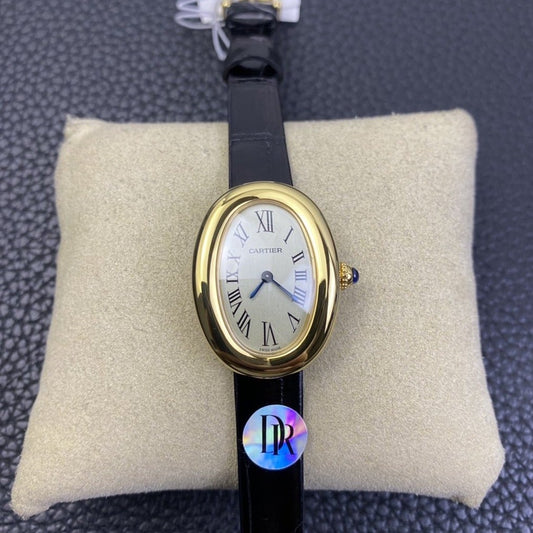 CARTIER BAIGNOIRE 31MM GOLD CASE WHITE DIAL