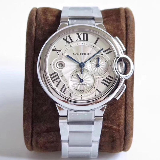 CARTIER BALLON BLEU 42 CHRONOGRAPH STAINLESS STEEL