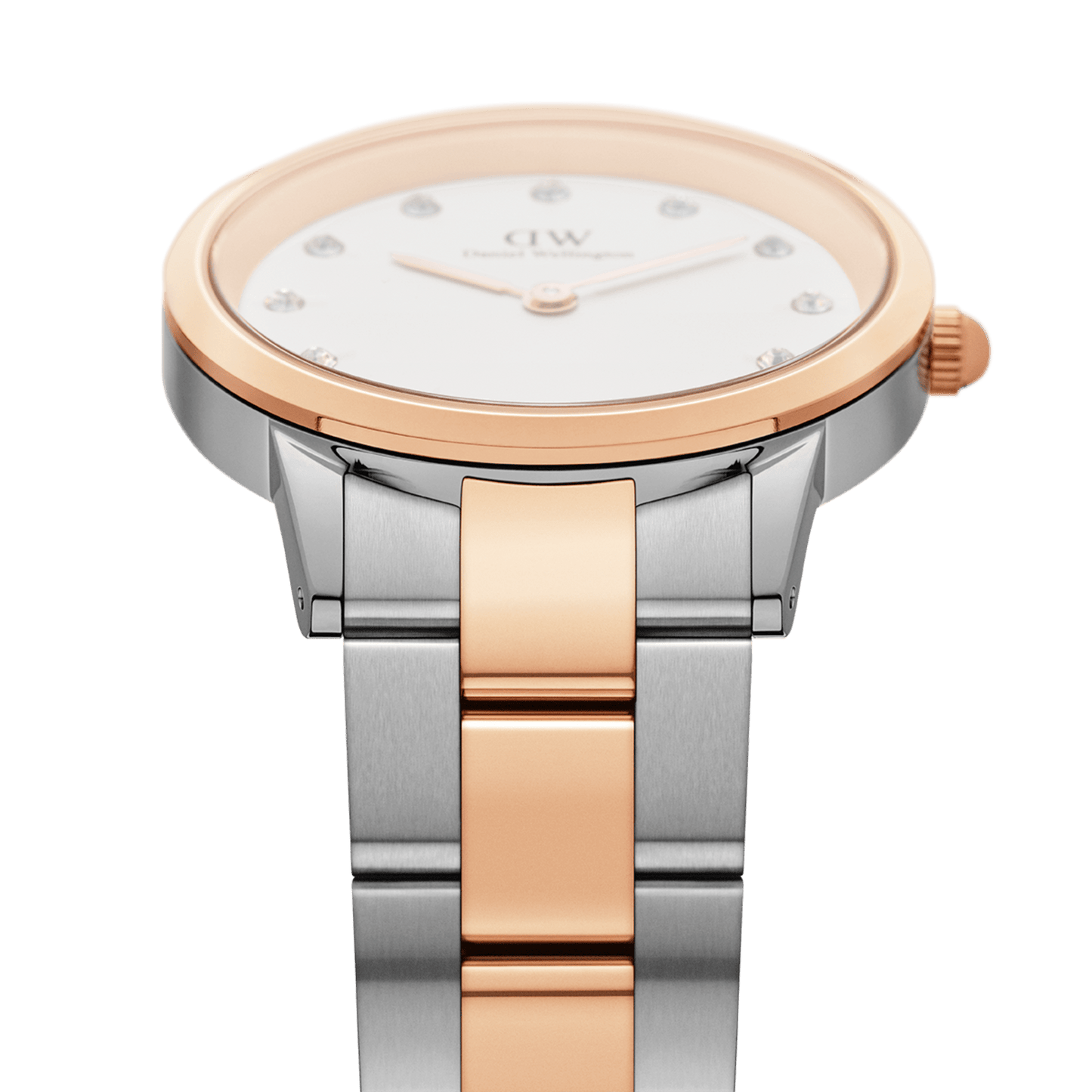 DW Iconic Link Lumine Rose Gold Watch