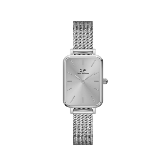 DW Quadro Pressed Unitone Silver Watch