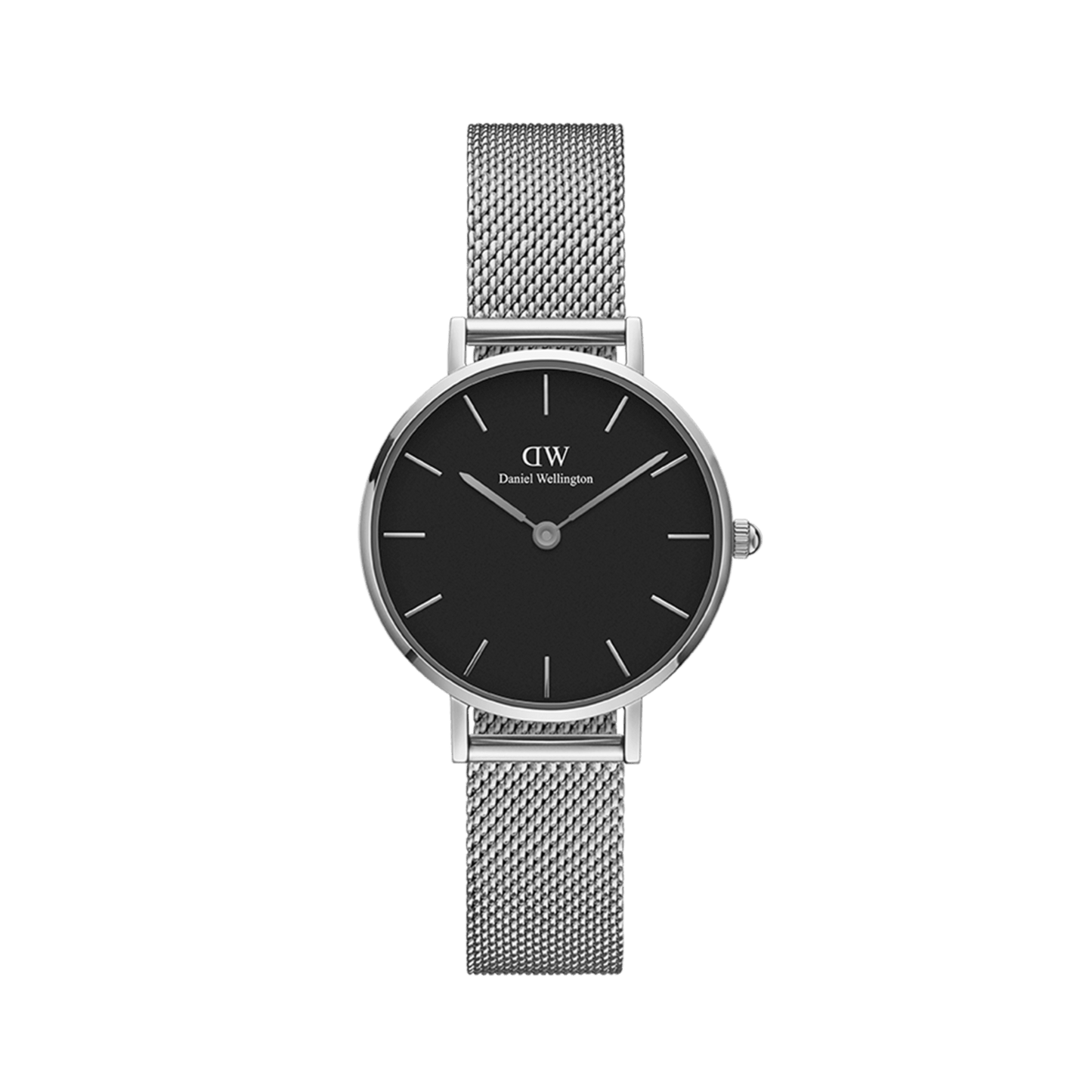 DW Petite Sterling Black Silver Watch