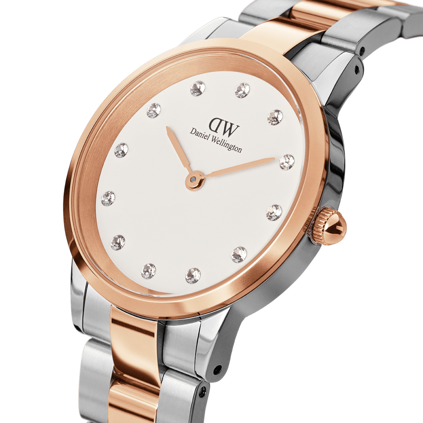 DW Iconic Link Lumine Rose Gold Watch