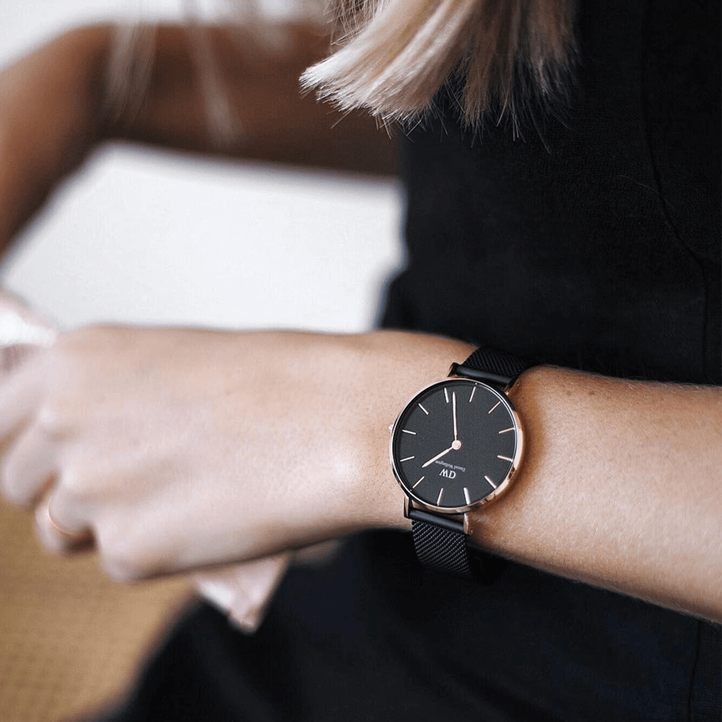 DW Petite Ashfield Rose Gold Watch