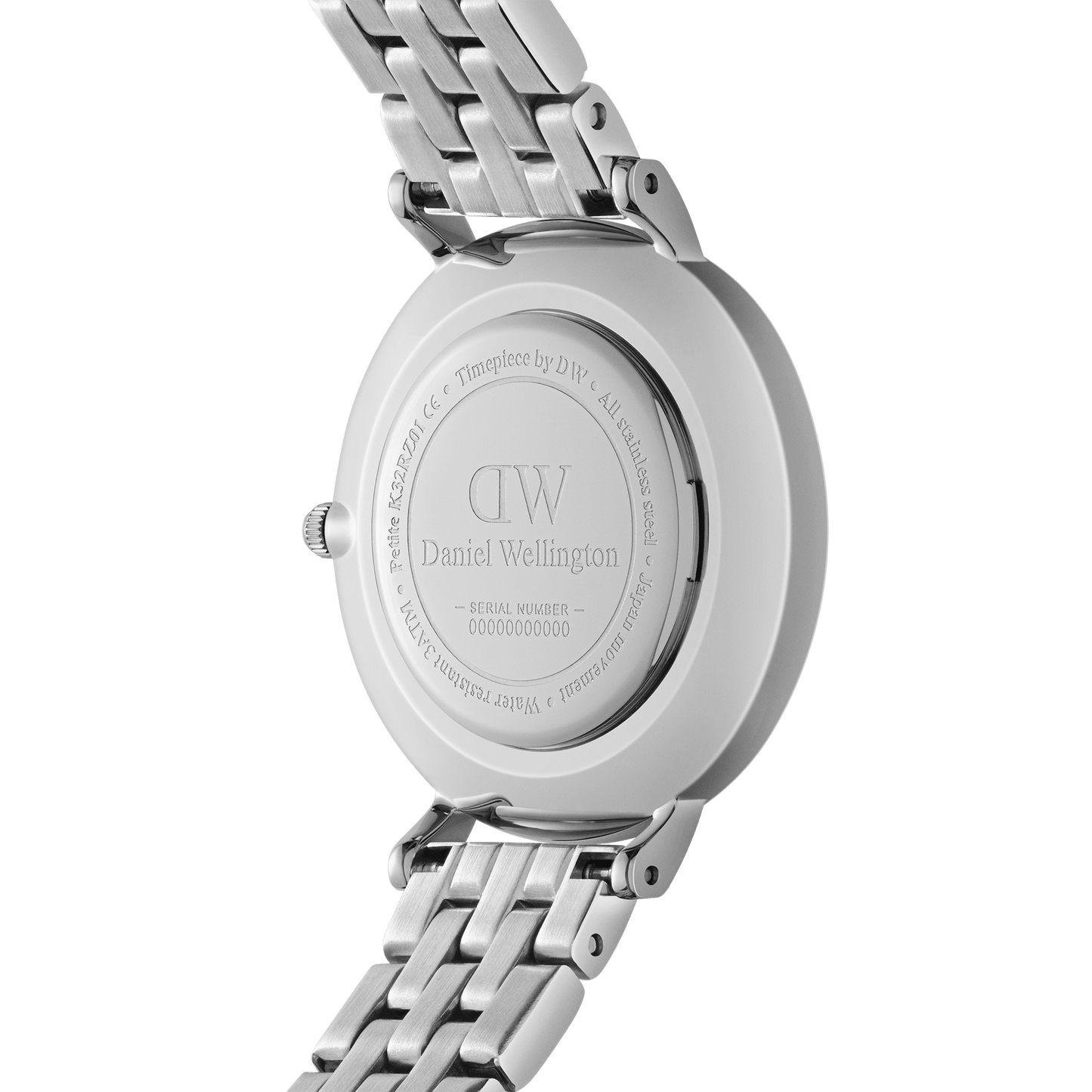 DW Petite Roman Numerals 5-Link Silver Watch