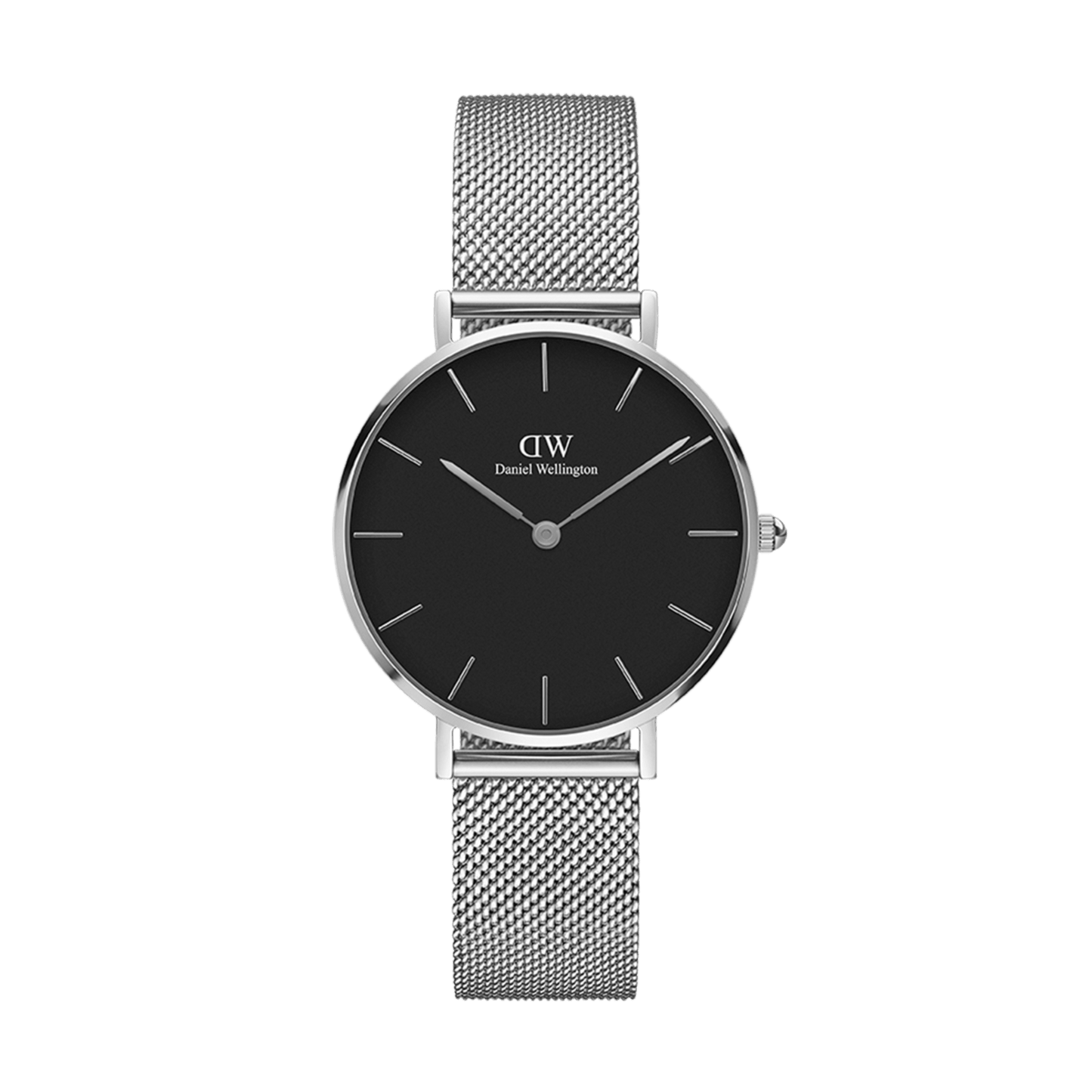 DW Petite Sterling Black Silver Watch