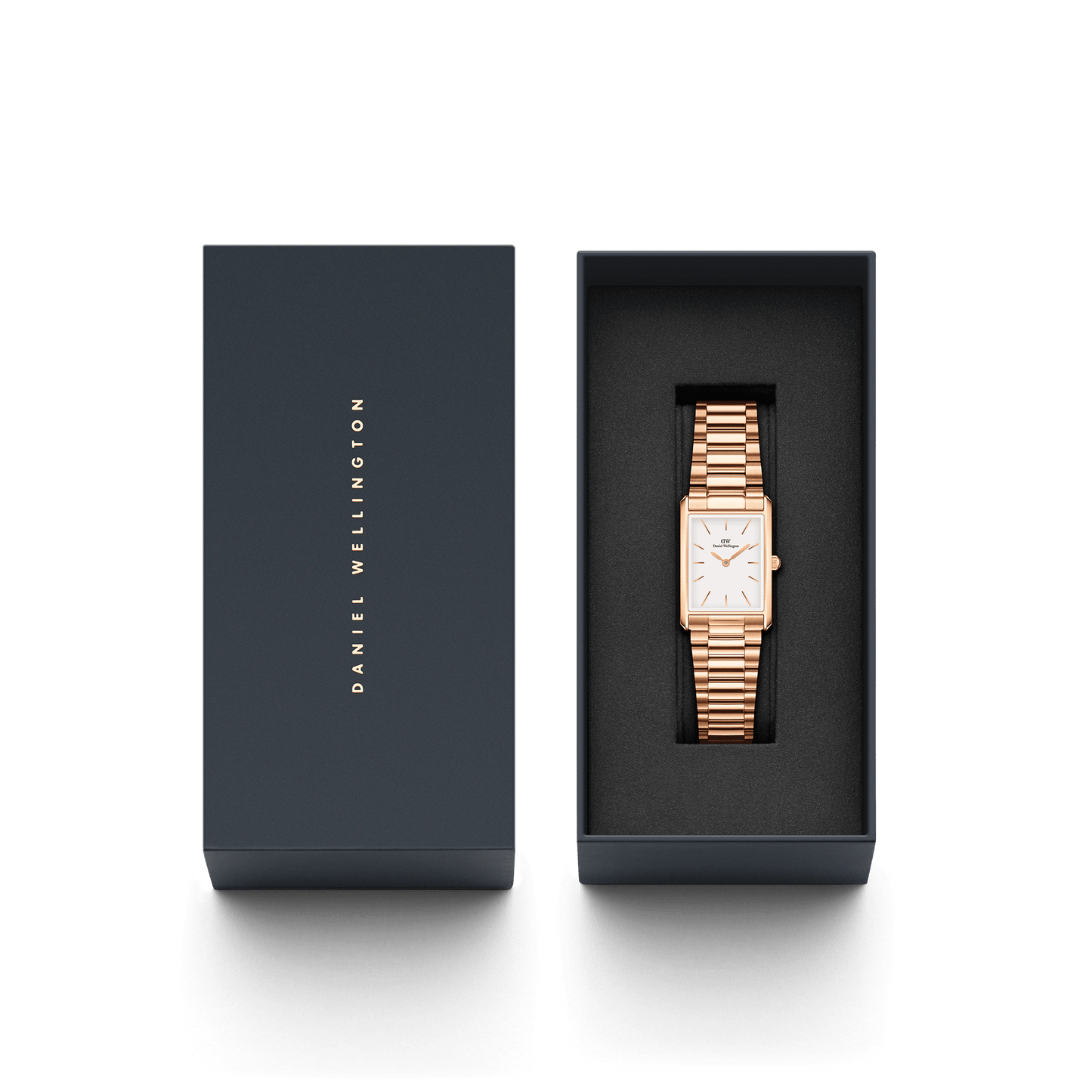 DW Bound 3-Link Rose Gold Watch