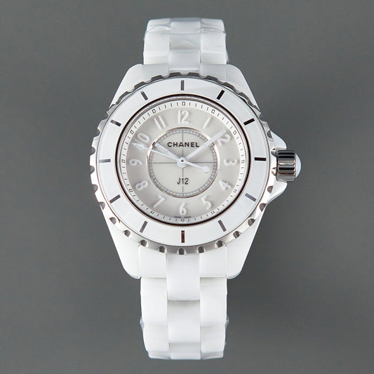 CHANEL J12 Quartz White Ceramic White Numerals White Dial