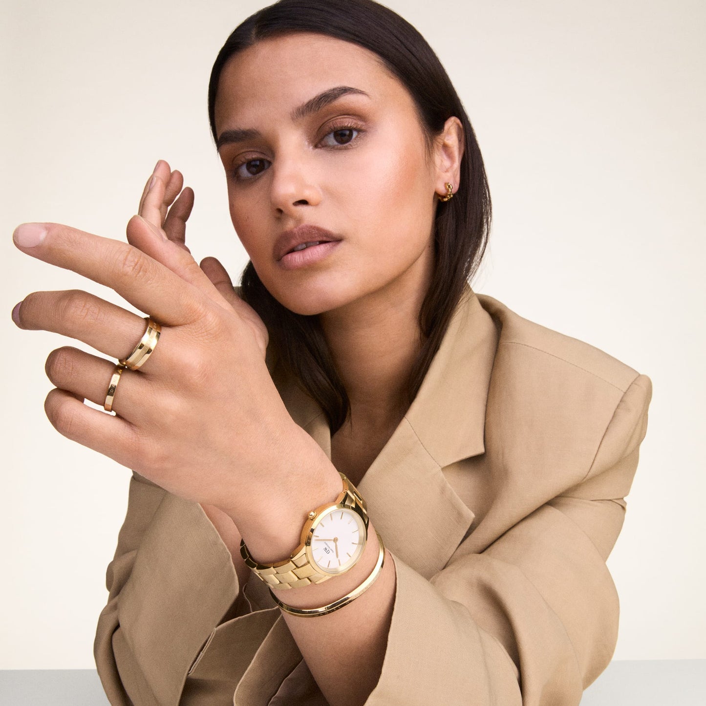 DW Iconic Link Gold Watch