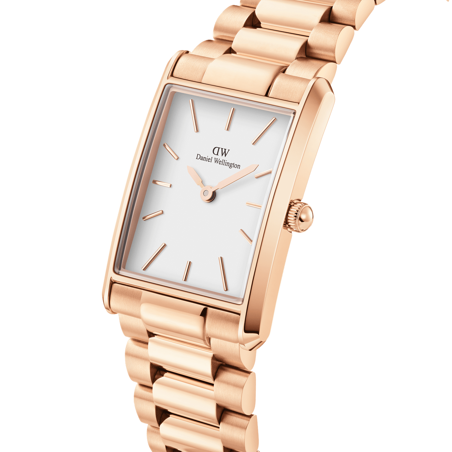 DW Bound 3-Link Rose Gold Watch