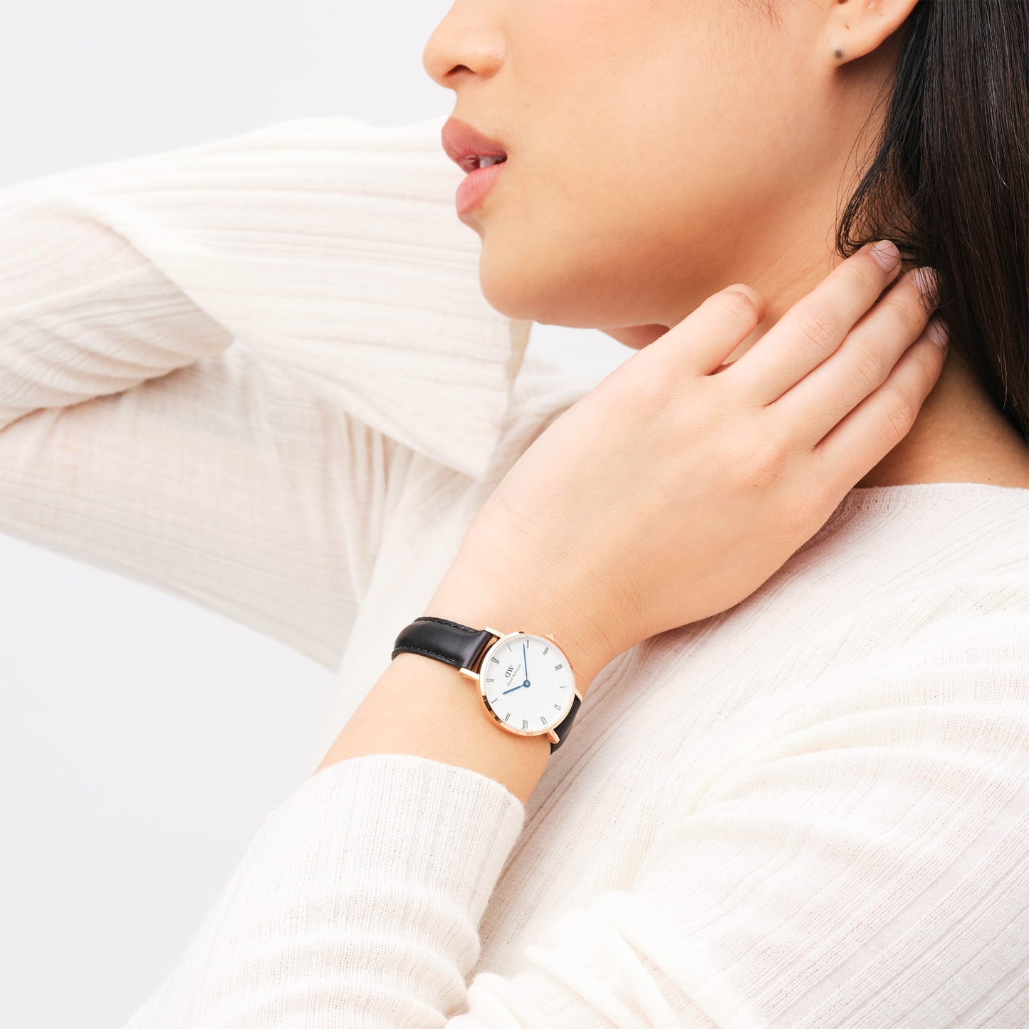 DW Petite Roman Numerals Sheffield Rose Gold Watch