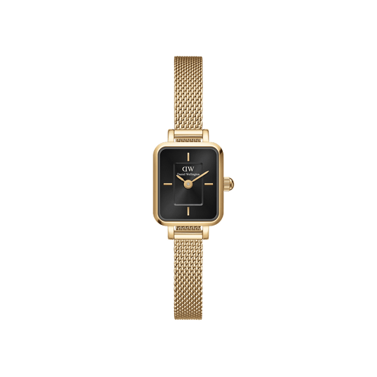 DW Quadro Mini Evergold Onyx Watch