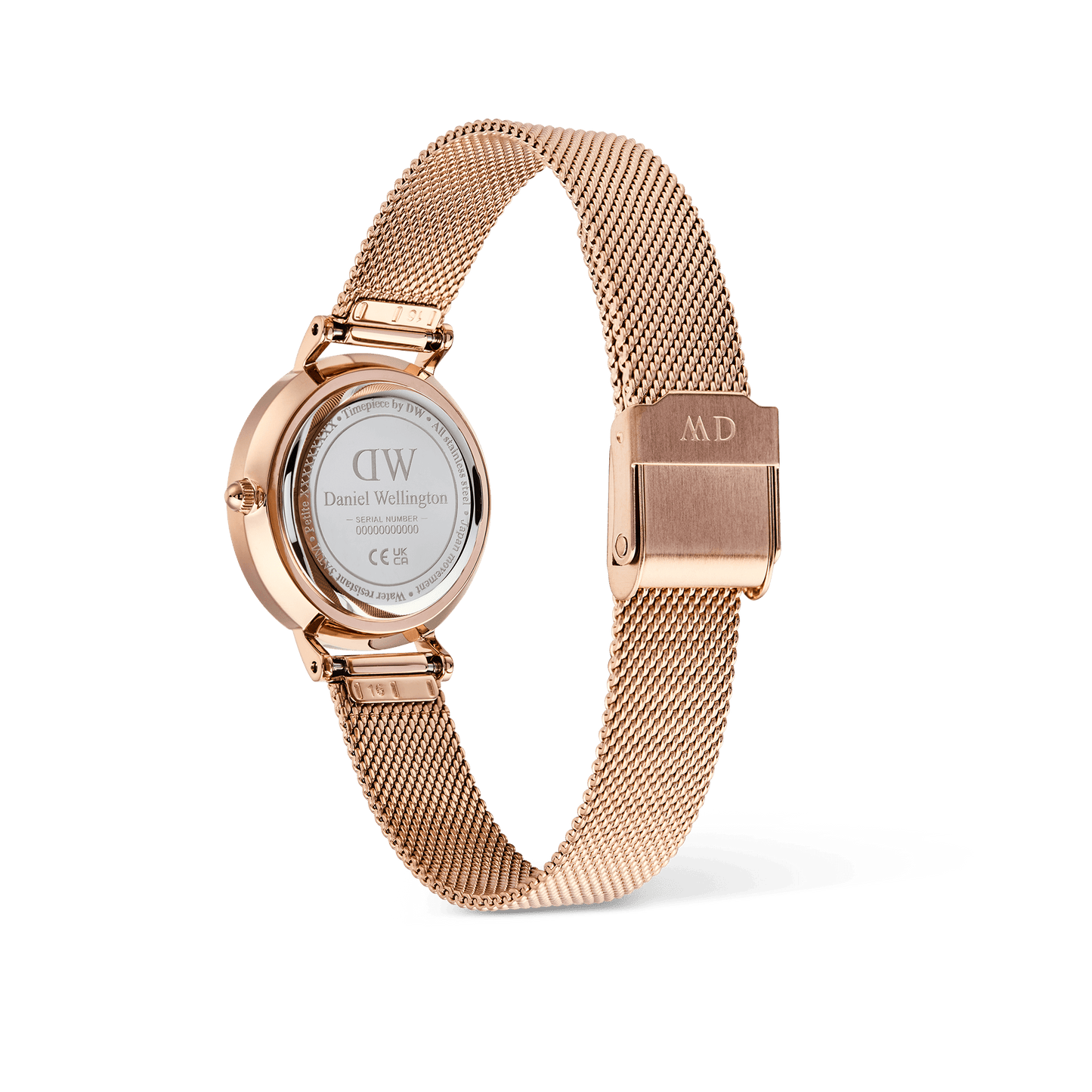 DW Petite Roman Numerals Date Rose Gold Watch